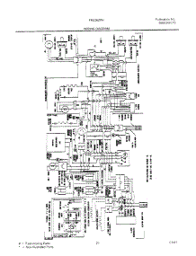 21 - Wiring Diagram parts for Frigidaire Refrigerator FRS26ZPHQ4 from AppliancePartsPros.com
