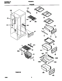 05 - Shelves parts for Frigidaire Refrigerator FRS26ZRGD4 from AppliancePartsPros.com
