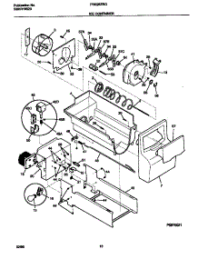 09 - Ice Container parts for Frigidaire Refrigerator FRS26ZRGD4 from AppliancePartsPros.com