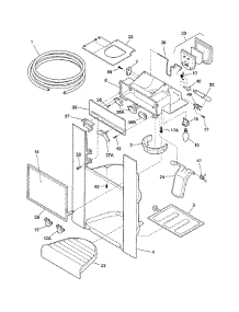 Dispenser parts for Frigidaire Refrigerator FRS26ZRGD7 from AppliancePartsPros.com
