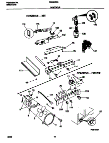 06 - Controls parts for Frigidaire Refrigerator FRS26ZSGW3 from AppliancePartsPros.com