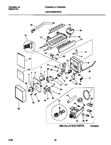 11 - Ice Maker parts for Frigidaire Refrigerator FRS28XGCW1 from AppliancePartsPros.com