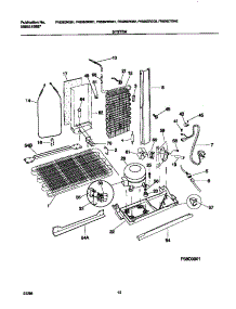 07 - System parts for Frigidaire Refrigerator FRS26ZRGW2 from AppliancePartsPros.com
