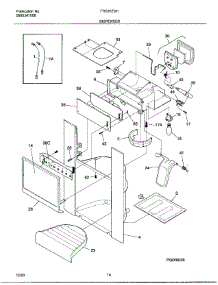 14 - Dispenser parts for Frigidaire Refrigerator FRS26ZSHW5 from AppliancePartsPros.com