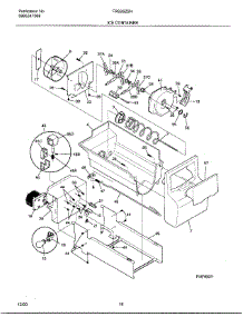 16 - Ice Container parts for Frigidaire Refrigerator FRS26ZSHW5 from AppliancePartsPros.com