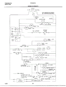 20 - Wiring Schematic parts for Frigidaire Refrigerator FRS26ZSHW5 from AppliancePartsPros.com