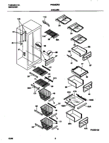 05 - Shelves parts for Frigidaire Refrigerator FRS28ZRGW2 from AppliancePartsPros.com