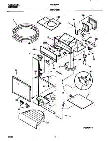 08 - Dispenser parts for Frigidaire Refrigerator FRS28ZRGW2 from AppliancePartsPros.com