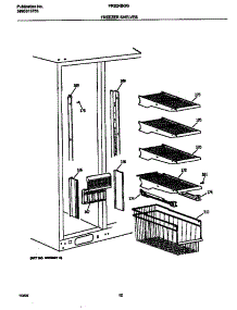 06 - Frzr Shelves parts for Frigidaire Refrigerator FRS24BGGB1 from AppliancePartsPros.com