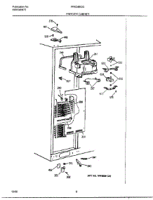 08 - Freezer Cabinet parts for Frigidaire Refrigerator FRS24BGGW9 from AppliancePartsPros.com
