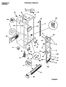 04 - Cabinet, Light Shields, Mullion parts for Frigidaire Refrigerator FRS24WHBD0 from AppliancePartsPros.com