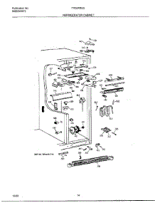 14 - Refrigerator Cabinet parts for Frigidaire Refrigerator FRS24BGGW9 from AppliancePartsPros.com