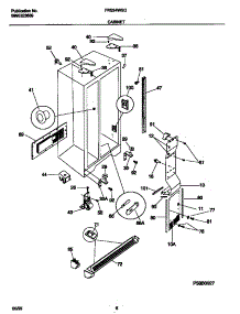 04 - Cabinet parts for Frigidaire Refrigerator FRS24WSGD3 from AppliancePartsPros.com