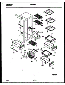 05 - Shelves And Supports parts for Frigidaire Refrigerator FRS24WRBD0 from AppliancePartsPros.com