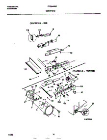 06 - Controls parts for Frigidaire Refrigerator FRS24WSCB2 from AppliancePartsPros.com