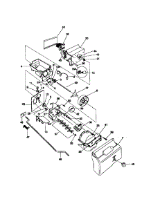 09 - Ice Container / Drive parts for Frigidaire Refrigerator FRS24WSCB1 from AppliancePartsPros.com