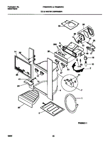 09 - Ice & Water Dispenser parts for Frigidaire Refrigerator FRS24WRCW1 from AppliancePartsPros.com