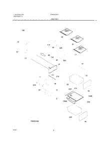 09 - Shelves parts for Frigidaire Refrigerator FRS24ZRHD5 from AppliancePartsPros.com