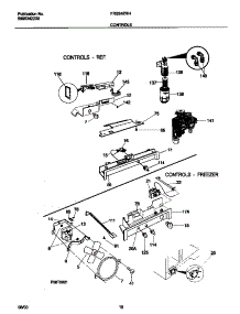 06 - Controls parts for Frigidaire Refrigerator FRS24ZRHW4 from AppliancePartsPros.com