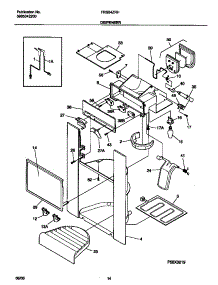 08 - Dispenser parts for Frigidaire Refrigerator FRS24ZRHW4 from AppliancePartsPros.com