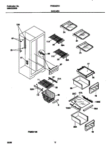 05 - Shelves parts for Frigidaire Refrigerator FRS24ZRHD0 from AppliancePartsPros.com