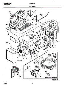 10 - Ice Maker parts for Frigidaire Refrigerator FRS24ZRHD0 from AppliancePartsPros.com