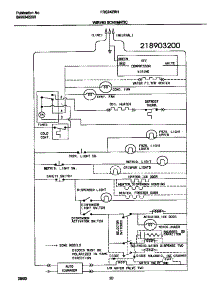 11 - Wiring Schematic parts for Frigidaire Refrigerator FRS24ZRHW4 from AppliancePartsPros.com