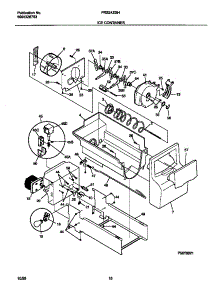 09 - Ice Container parts for Frigidaire Refrigerator FRS24ZGHD3 from AppliancePartsPros.com