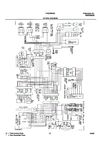 21 - Wiring Diagram parts for Frigidaire Refrigerator FRS26BH6CS0 from AppliancePartsPros.com
