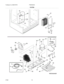 13 - System parts for Frigidaire Refrigerator FRS3R3EW4 from AppliancePartsPros.com