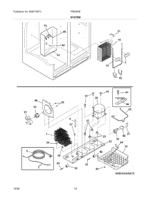 13 - System parts for Frigidaire Refrigerator FRS3R4EQA from AppliancePartsPros.com