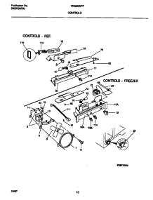06 - Controls parts for Frigidaire Refrigerator FRS26WPFW0 from AppliancePartsPros.com