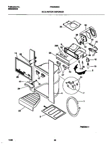08 - Ice & Water Dispenser parts for Frigidaire Refrigerator FRS26WNCW4 from AppliancePartsPros.com