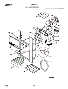 08 - Ice & Water Dispenser parts for Frigidaire Refrigerator FRS26WRCW5 from AppliancePartsPros.com