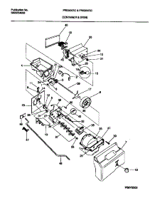 09 - Container And Drive parts for Frigidaire Refrigerator FRS26XGCB0 from AppliancePartsPros.com