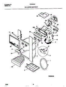 08 - Ice & Water Dispenser parts for Frigidaire Refrigerator FRS26XGCB2 from AppliancePartsPros.com