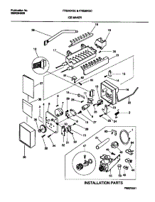 10 - Ice Maker parts for Frigidaire Refrigerator FRS26XGCB0 from AppliancePartsPros.com