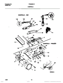 06 - Controls parts for Frigidaire Refrigerator FRS26ZGED2 from AppliancePartsPros.com