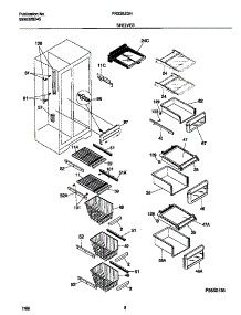 05 - Shelves parts for Frigidaire Refrigerator FRS26ZGHW1 from AppliancePartsPros.com
