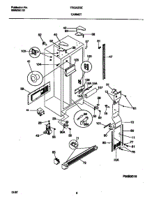 04 - Cabinet parts for Frigidaire Refrigerator FRS26ZGED3 from AppliancePartsPros.com
