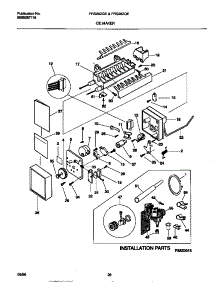 11 - Ice Maker parts for Frigidaire Refrigerator FRS26ZGED1 from AppliancePartsPros.com