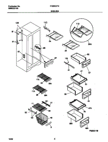 05 - Shelves parts for Frigidaire Refrigerator FRS26ZPHD1 from AppliancePartsPros.com