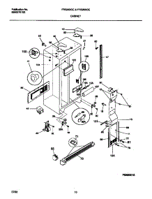 05 - Cabinet parts for Frigidaire Refrigerator FRS26XGCD1 from AppliancePartsPros.com