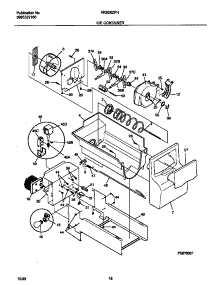 09 - Ice Container parts for Frigidaire Refrigerator FRS26ZPHD1 from AppliancePartsPros.com