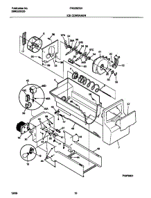 09 - Ice Container parts for Frigidaire Refrigerator FRS26ZGHW2 from AppliancePartsPros.com
