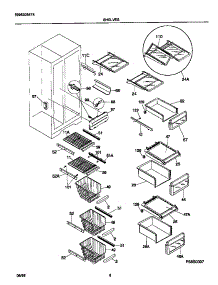 05 - Shelves parts for Frigidaire Refrigerator FRS26ZGGD0 from AppliancePartsPros.com