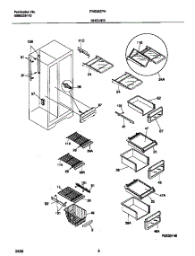 05 - Shelves parts for Frigidaire Refrigerator FRS26ZPHD0 from AppliancePartsPros.com