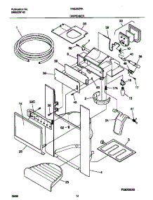 08 - Ice Dispenser parts for Frigidaire Refrigerator FRS26ZPHD0 from AppliancePartsPros.com