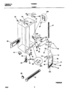 04 - Cabinet parts for Frigidaire Refrigerator FRS26ZSHB4 from AppliancePartsPros.com