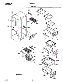 05 - Shelves parts for Frigidaire Refrigerator FRS26ZRGD8 from AppliancePartsPros.com